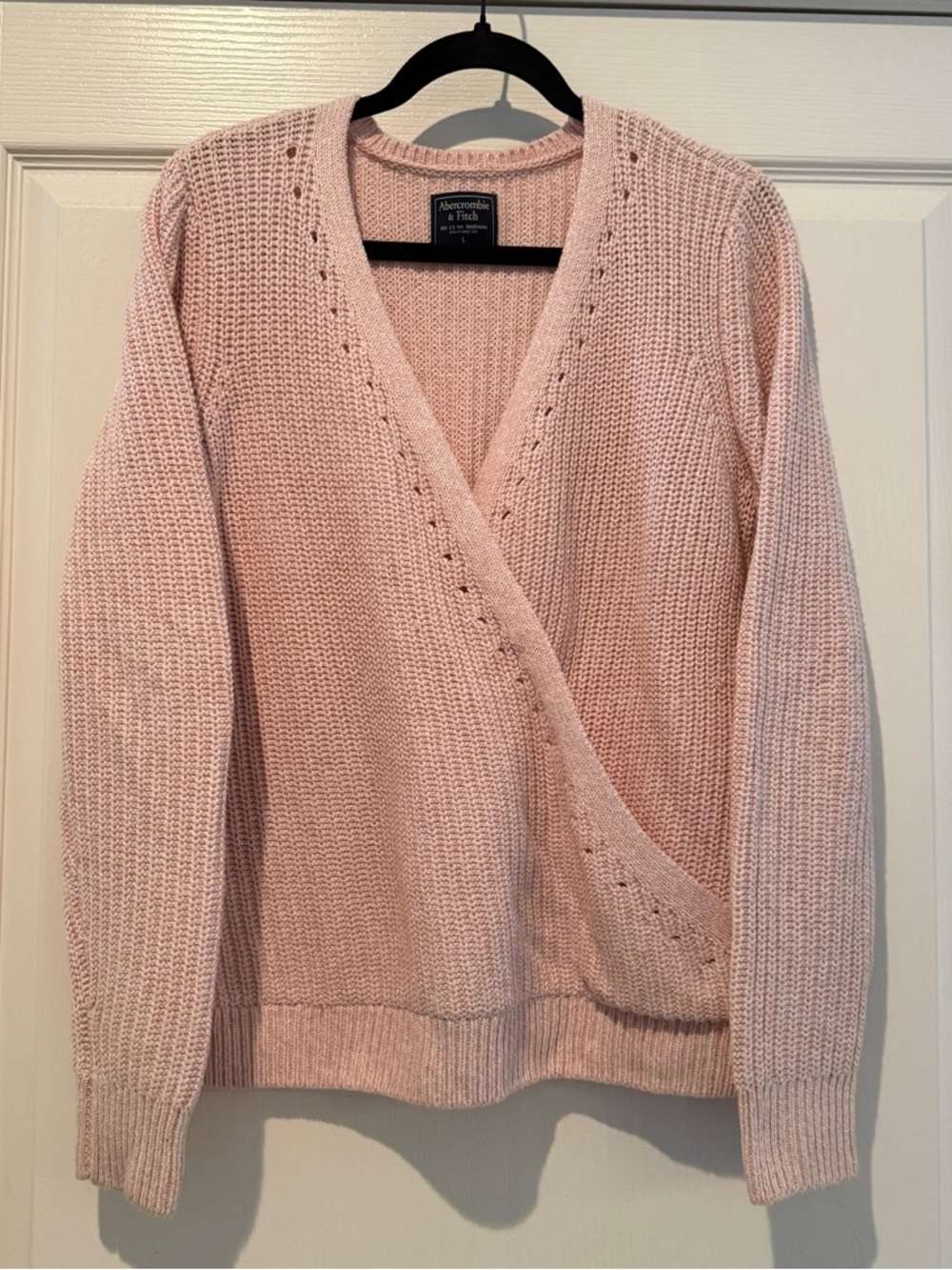 Abercrombie Pink Wrap Sweater - L